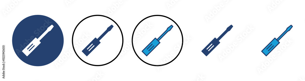 Screwdriver icon vector. tools icon vector Screwdriver icon vector. tools icon vector