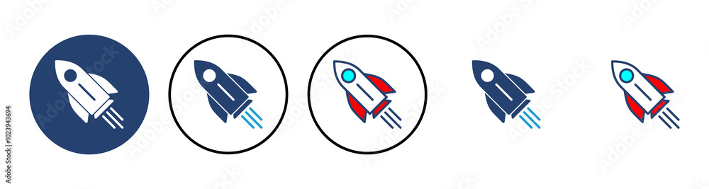 Rocket icon vector. Startup icon vector. Rocket icon vector. Startup icon vector.