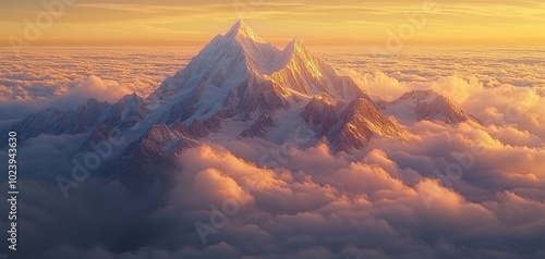 Sunrise in the mountains wallpaper background 001