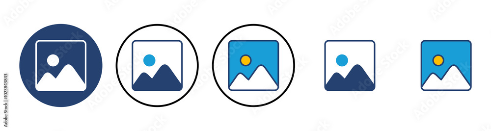 Picture icon vector. photo gallery icon symbol Picture icon vector. photo gallery icon symbol