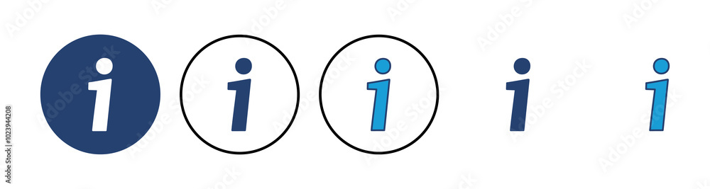 Info sign icon vector. about us icon vector. Faq icon Info sign icon vector. about us icon vector. Faq icon