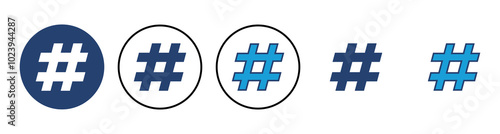Hashtag icon vector. hashtag symbol