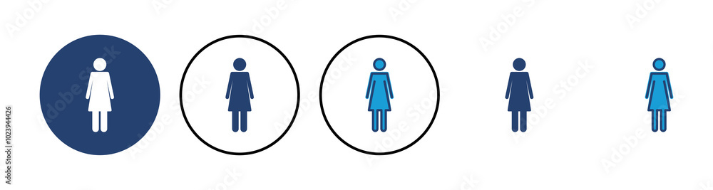 Female icon vector. woman icon vector Female icon vector. woman icon vector