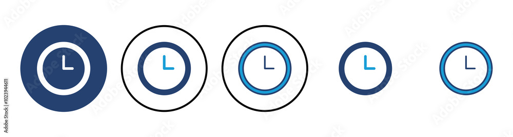 Clock icon vector. Time icon vector. watch icon symbol Clock icon vector. Time icon vector. watch icon symbol