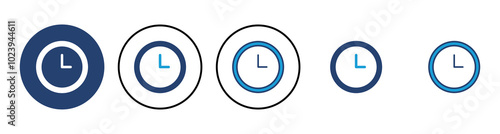 Clock icon vector. Time icon vector. watch icon symbol