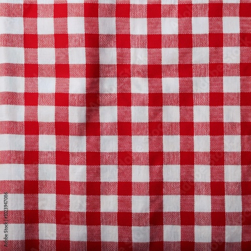 Red white tablecloth pattern lines. Gingham seamless pattern. Christmas backgroound. Strokes texture for textile shirt plaid, tablecloth, cloth, blanket, paper, makeup. Checkered print.	
