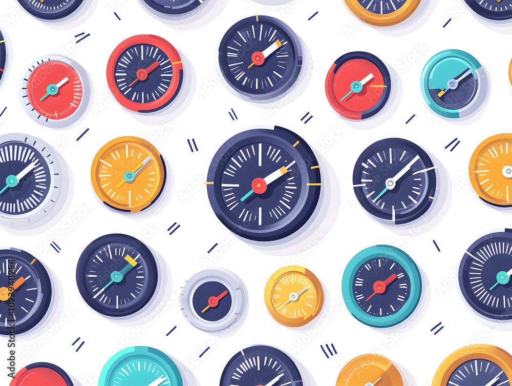 Flat Credit Score Meter Concept: Seamless Tile Pattern of Colorful Minimalist Financial Gauges for Visual Representation of Creditworthiness and Financial Health in a Modern Vector Style Flat Credit Score Meter Concept: Seamless Tile Pattern of Colorful Minimalist Financial Gauges for Visual Representation of Creditworthiness and Financial Health in a Modern Vector Style