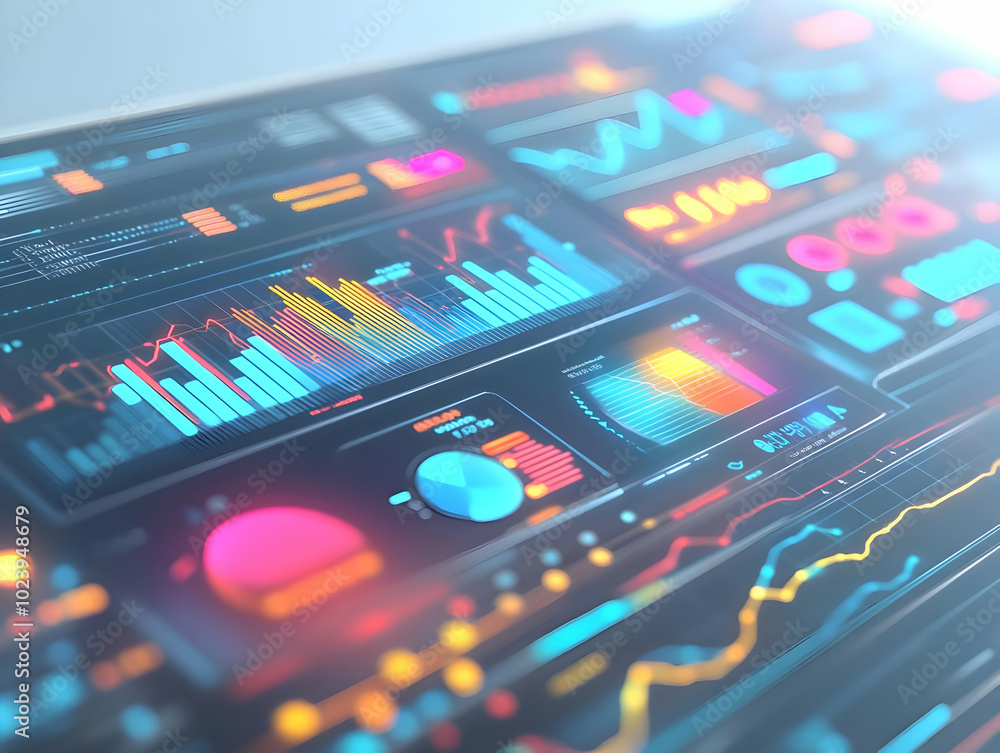 Flat Macro of Holographic Business Report Interface - Close Up Symbolizing Wealth, Financial Planning, and Strategic Future Business Solutions in Simple Vector Illustration Flat Macro of Holographic Business Report Interface - Close Up Symbolizing Wealth, Financial Planning, and Strategic Future Business Solutions in Simple Vector Illustration