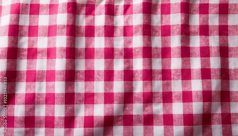 Pink and white checkered tablecloth texture Pink and white checkered tablecloth texture