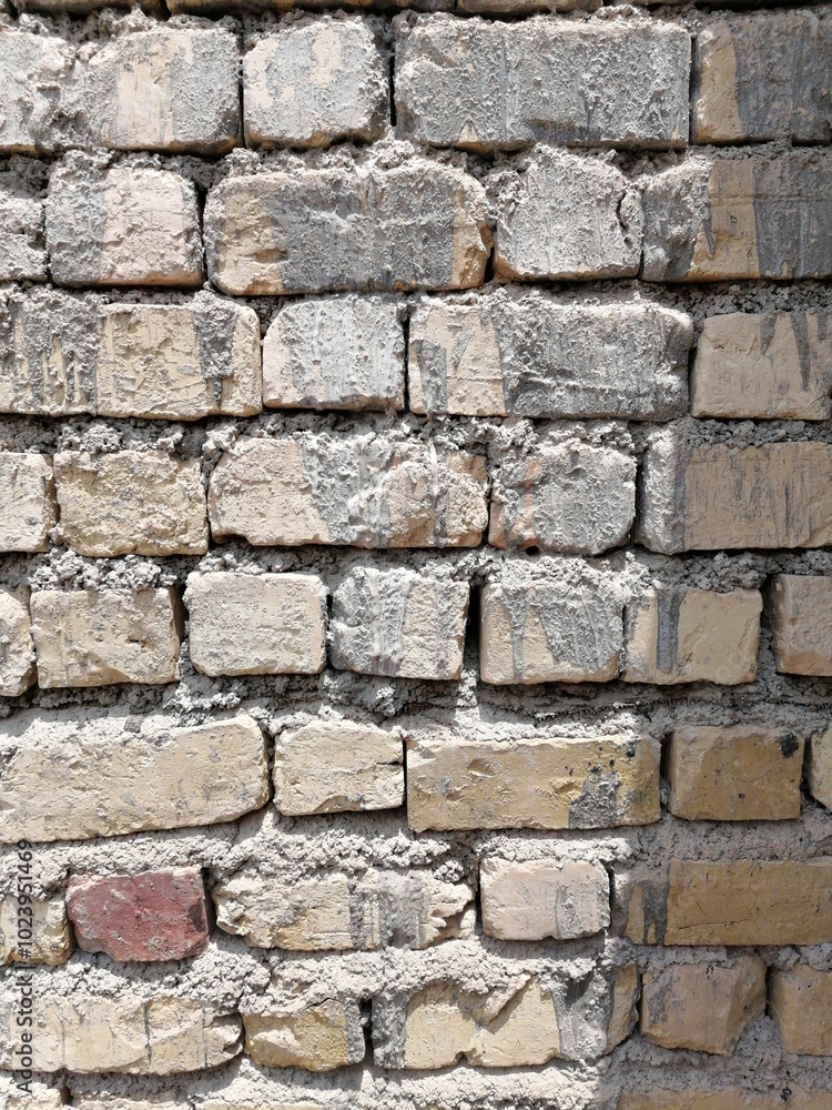 Eroded elegance of a brick wall Eroded elegance of a brick wall