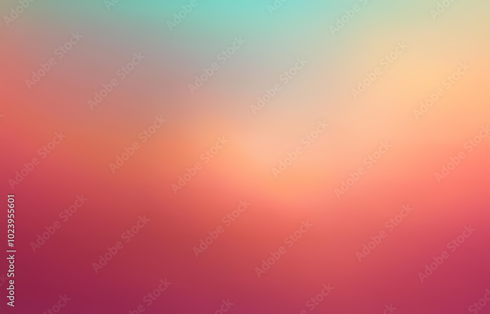 Abstract gradient background with soft, blended colors transitioning from teal to yellow to pink. Abstract gradient background with soft, blended colors transitioning from teal to yellow to pink.