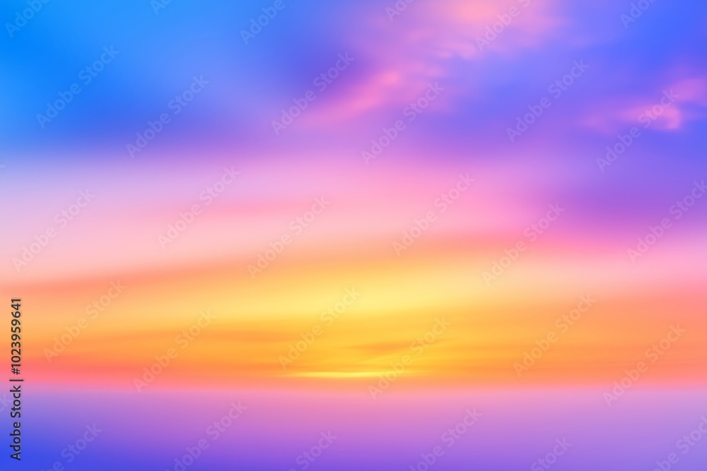 A Stunning Display of Colorful Shades at Sunset in the Sky A Stunning Display of Colorful Shades at Sunset in the Sky