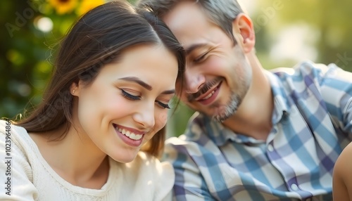 Silent connection in nature with a couple, highlighting intimacy and peace in a serene setting