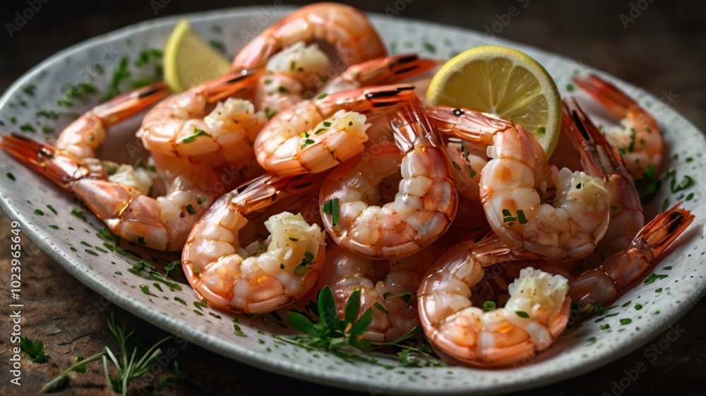 beautiful closeup of a plate with shrimps - generative ai
beautiful closeup of a plate with shrimps - generative ai