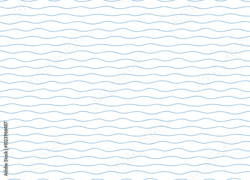 Seamless background pattern with doodle waves