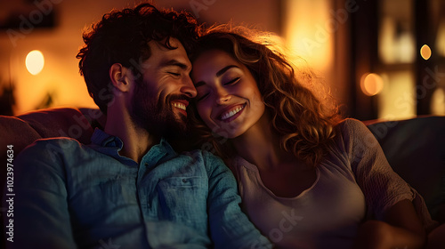 A couple enjoying a cozy mo...