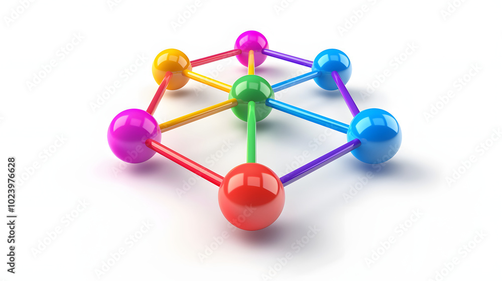 Network icon business development 3D Network icon business development 3D