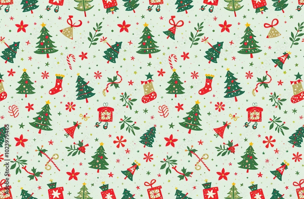 Seamless pattern of Christmas images
Seamless pattern of Christmas images