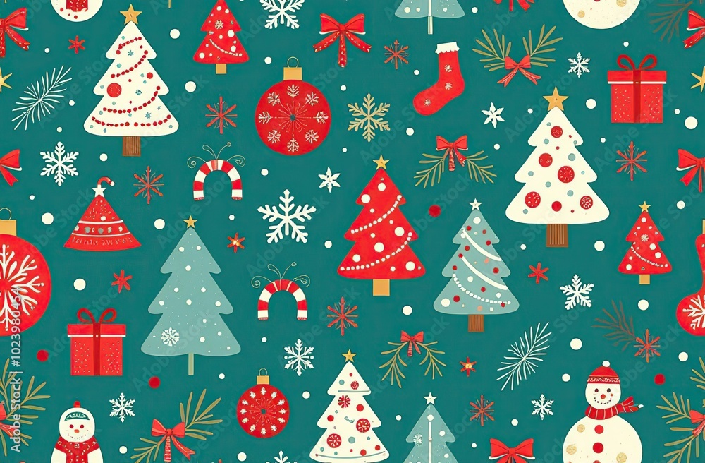 Seamless pattern of Christmas images
Seamless pattern of Christmas images