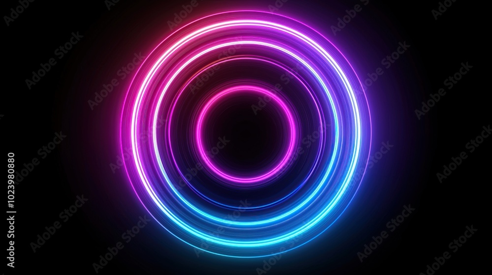 Neon Circle Abstract Neon Circle Abstract