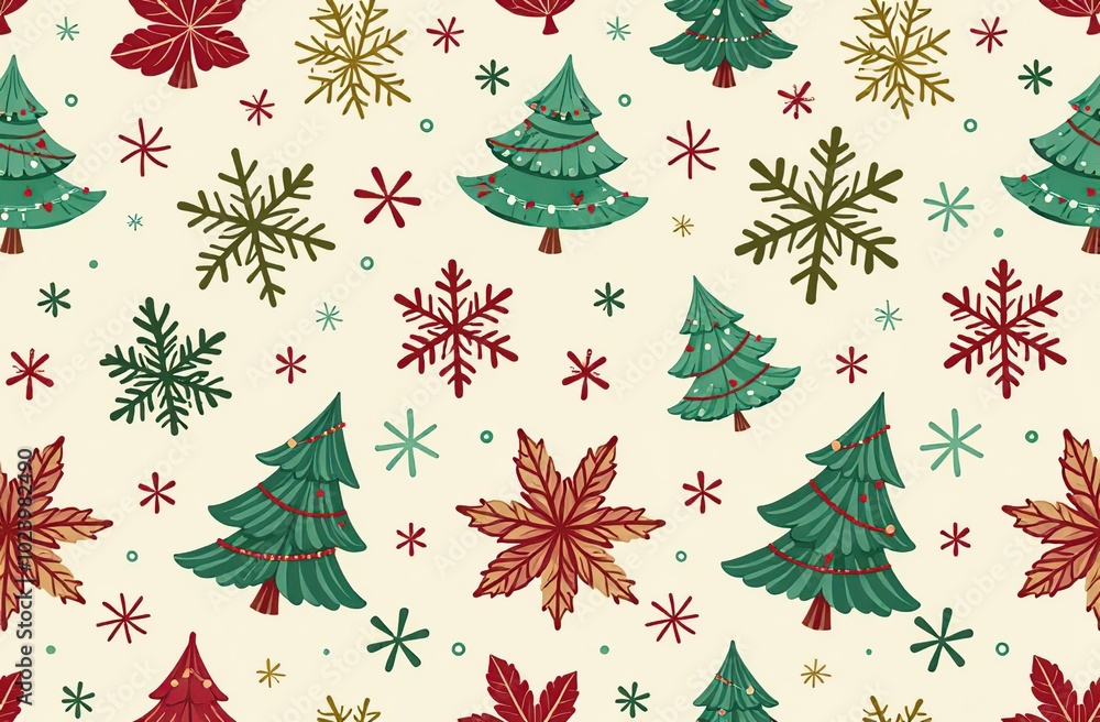 Seamless pattern of Christmas images
Seamless pattern of Christmas images