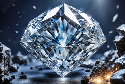 Shiny diamonds in various sizes ,Reflective Surface massive crystal