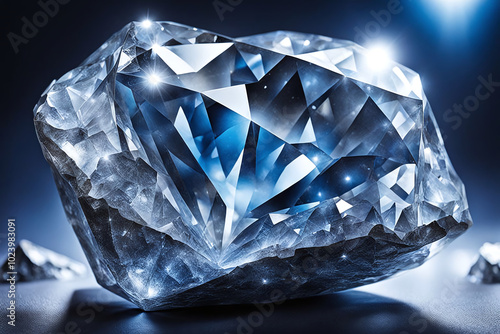 Shiny diamonds in various sizes ,Reflective Surface massive crystal