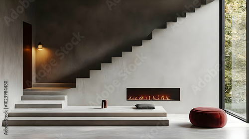 Modern minimalist interior ...