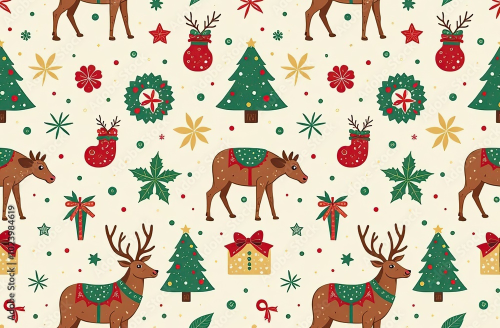 Seamless pattern of Christmas images
Seamless pattern of Christmas images