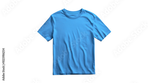 T-shirt Mock up. isolated PNG, blank for design. Clothing advertisement or project object.