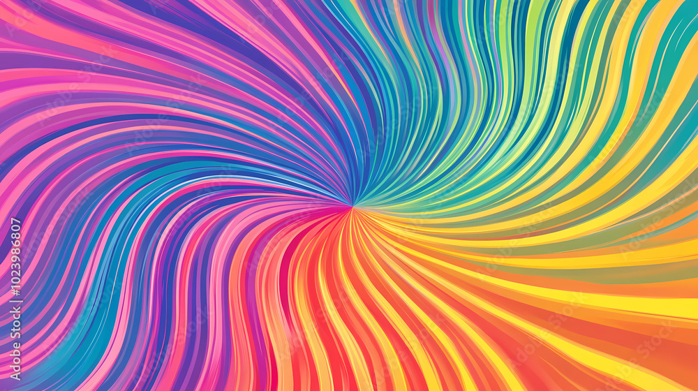 Abstract, psychedelic pattern in rainbow colors. Psychedelic Art. Illustration Abstract, psychedelic pattern in rainbow colors. Psychedelic Art. Illustration