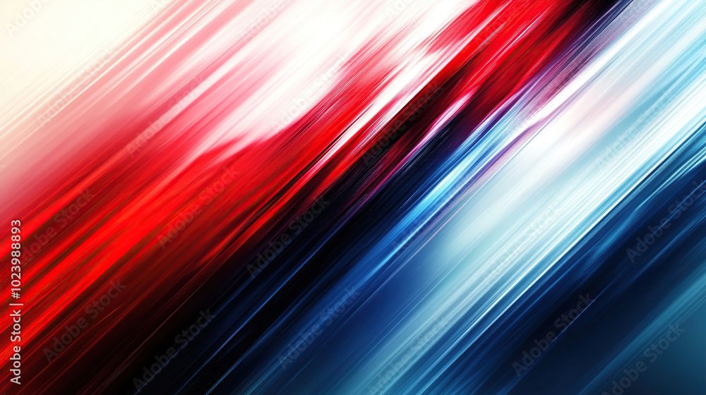 Abstract background with red, blue, and white colors, a futuristic technology concept, with motion blur Abstract background with red, blue, and white colors, a futuristic technology concept, with motion blur