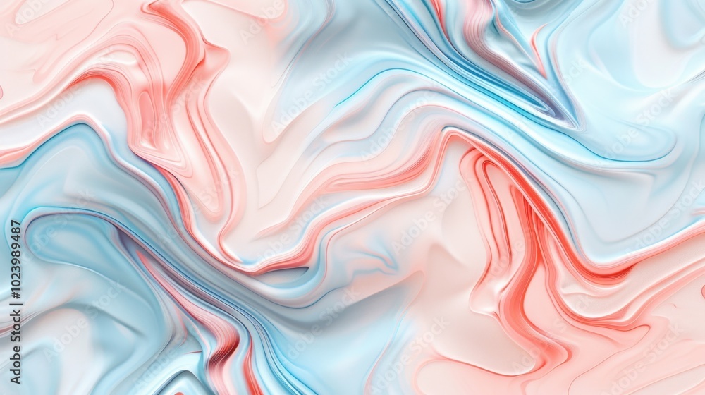 Fototapeta premium Colorful Abstract Swirl Pattern in Soft Tones