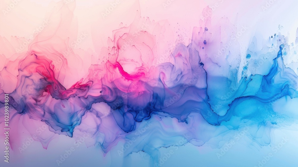 Colorful Abstract Waves of Fluid Motion Colorful Abstract Waves of Fluid Motion