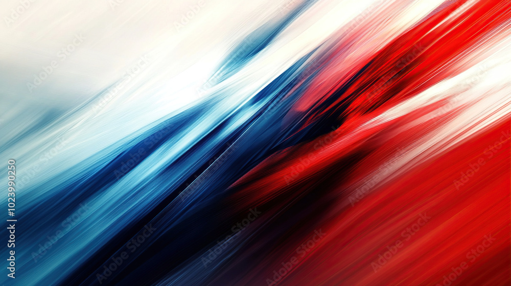 Abstract background with red, blue, and white colors, a futuristic technology concept, with motion blur Abstract background with red, blue, and white colors, a futuristic technology concept, with motion blur