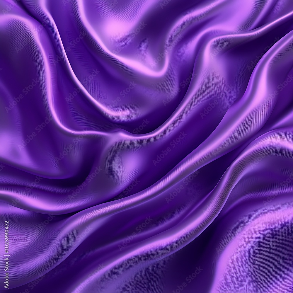 A smooth, flowing texture of purple satin fabric, showcasing elegant drapes and soft sheen. A smooth, flowing texture of purple satin fabric, showcasing elegant drapes and soft sheen.