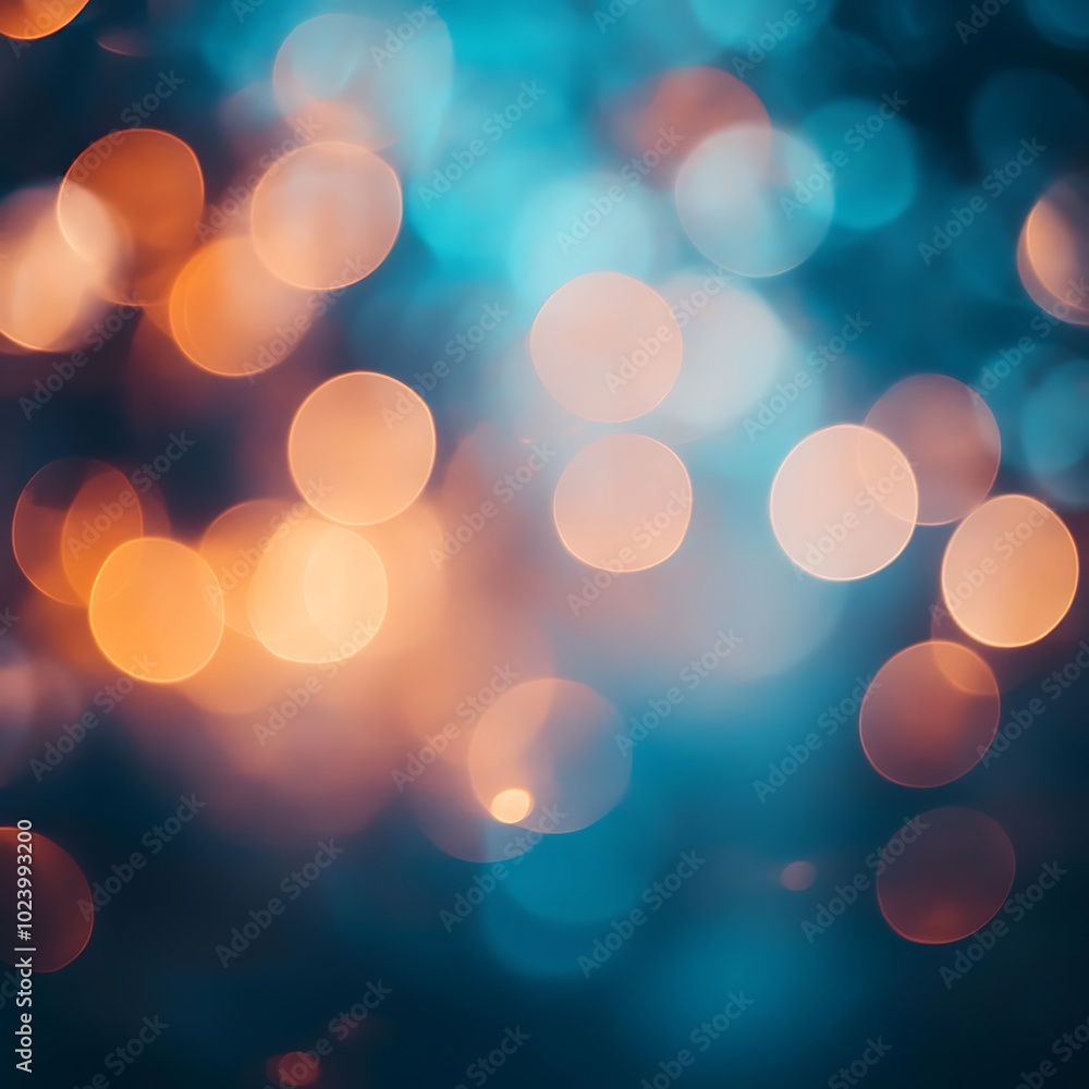 A blurred background featuring soft, colorful bokeh lights in shades of blue and orange. A blurred background featuring soft, colorful bokeh lights in shades of blue and orange.