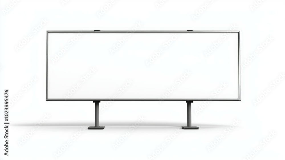 Fototapeta premium Billboard Mockup. Isolated PNG, design template. Advertisement or object for a project.