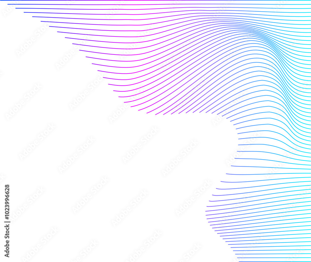 Corner line mesh wave gradient design element vector Corner line mesh wave gradient design element vector