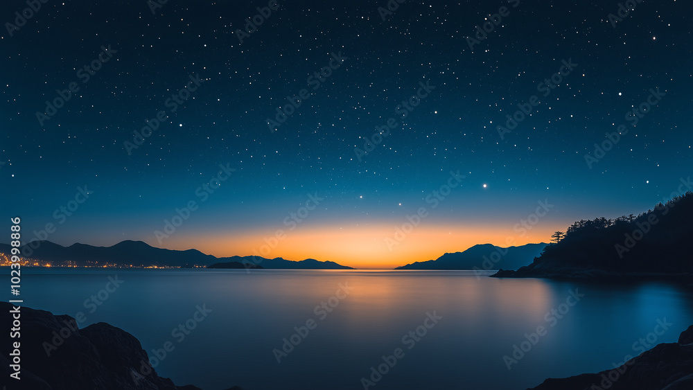 Lofi Vaporwave Cityscape with Stars and American Vibes Lofi Vaporwave Cityscape with Stars and American Vibes