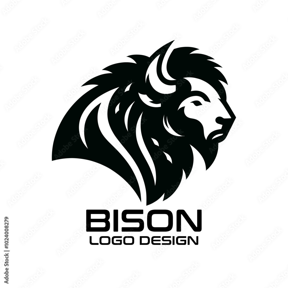 Bison Vector Logo Design Bison Vector Logo Design