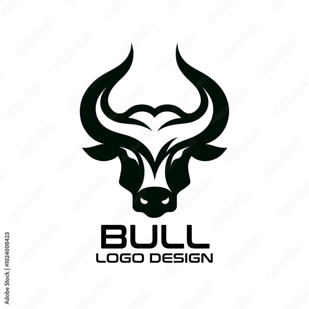 Bull Vector Logo Design Bull Vector Logo Design