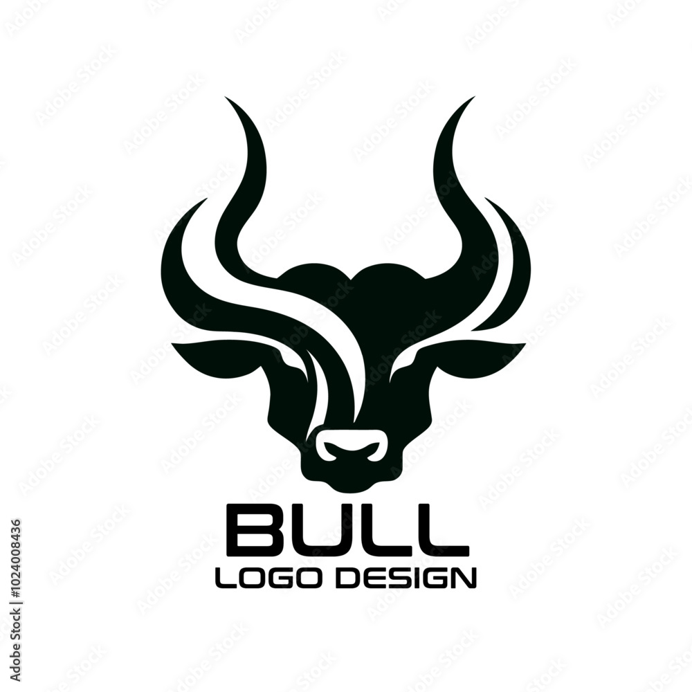 Bull Vector Logo Design Bull Vector Logo Design