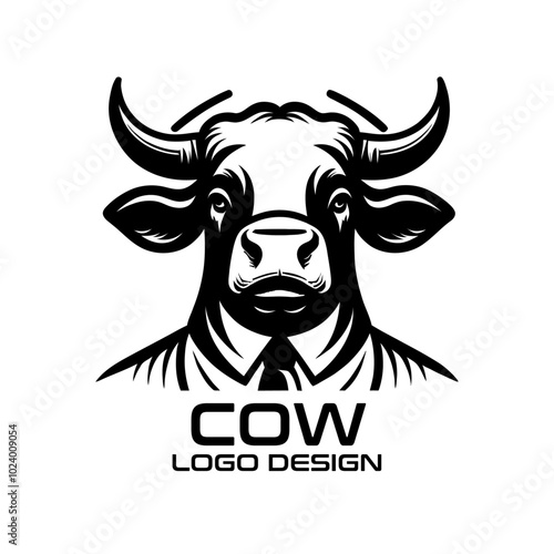 Cow Vector Logo Design