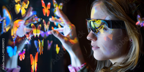Exibição holográfica com interface interativa