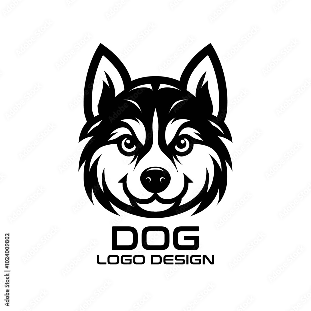 Naklejka premium Dog Vector Logo Design