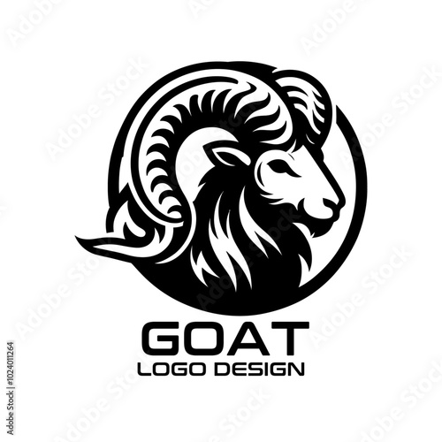 Goat Vector Logo Design photo