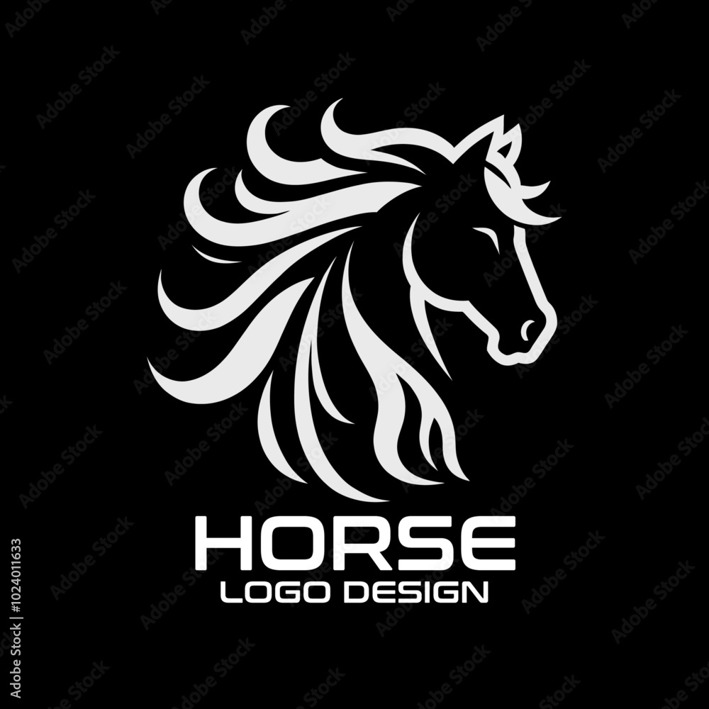Horse Vector Logo Design Horse Vector Logo Design