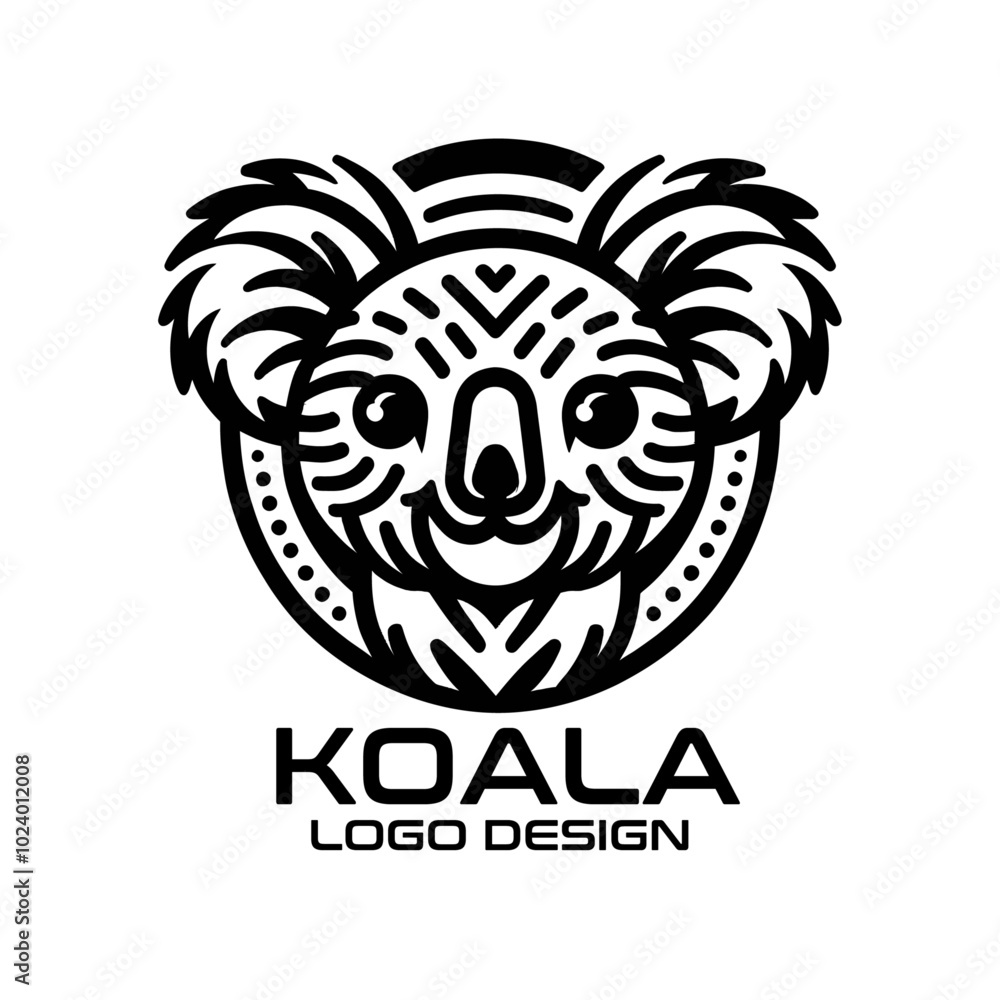 Fototapeta premium Koala Vector Logo Design