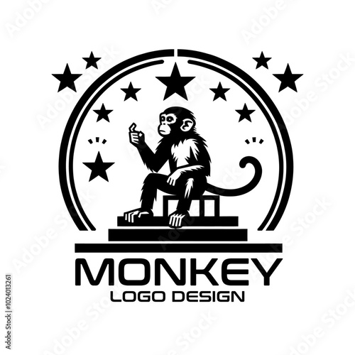 Monkey Vector Logo Design